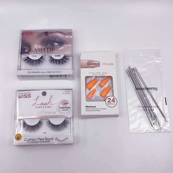 Kiss Lash‎ Couture Fake Lashes & Press-On Acrylic Nail & Nail Art Tools Set - Picture 1 of 5
